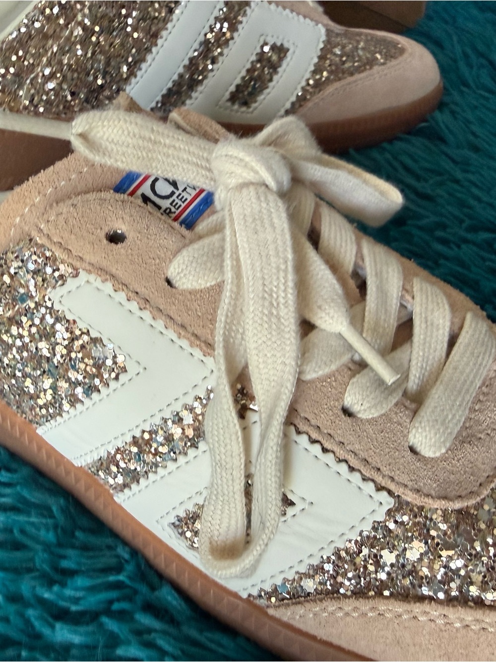 Back 70 EASTER in GLITTER GOLD Backless Sneakers🪩👟 - Picture 2 of 10